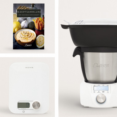 Kaufen Pack Waage + CHEFBOT COMPACT STEAMPRO (mit Dampfkocher)+ Rezeptbuch + Intelligente Küchenmachiene