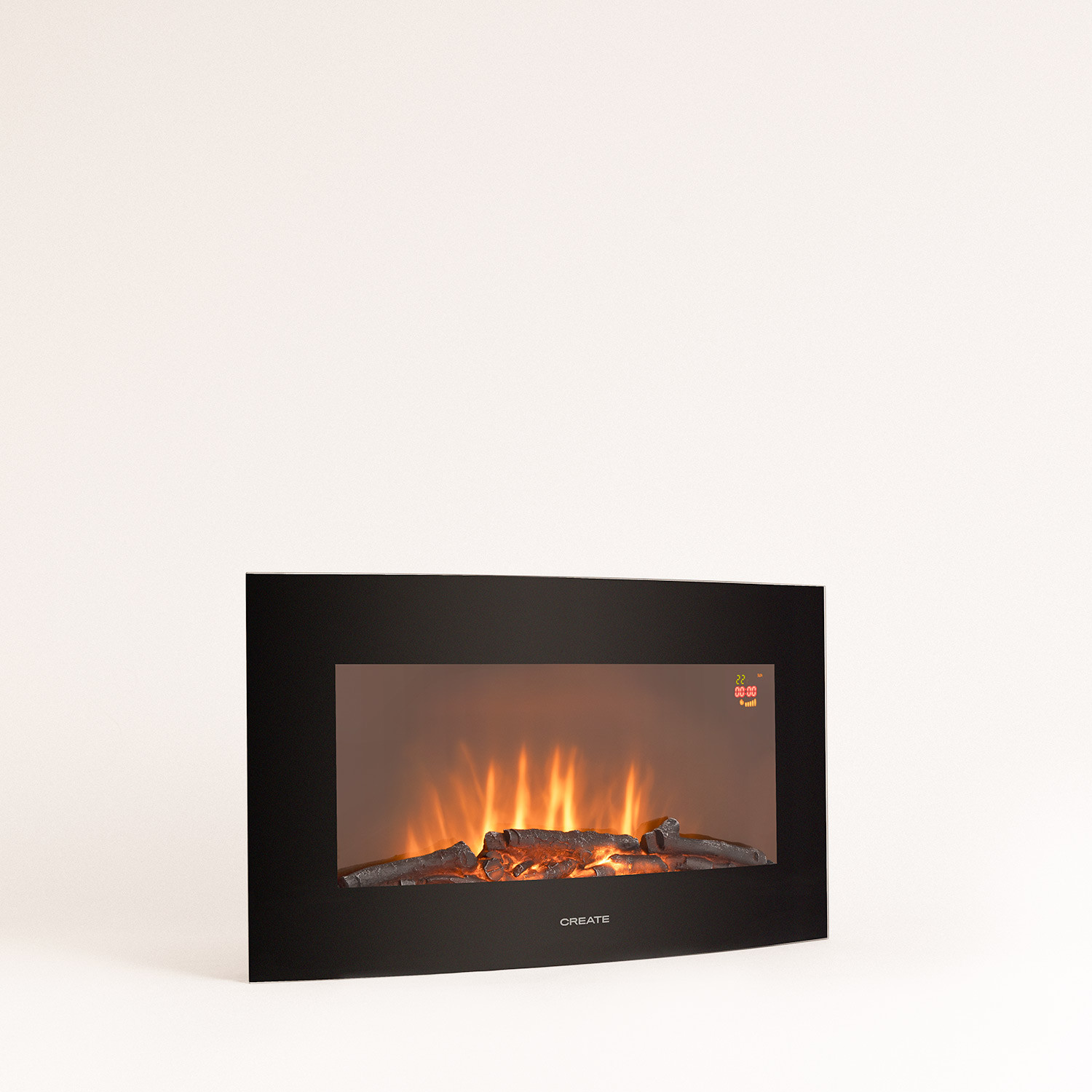ELECTRIC FIRE M - Elektrischer Kamin 28 '' gebogener Bildschirm