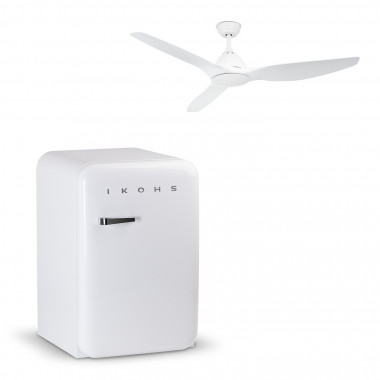 Comprar Pack - Nevera RETRO FRIDGE 83,5 + Ventilador de Techo UPWIND SAIL
