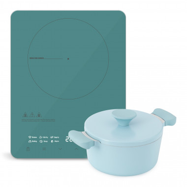 Comprar PACK de cocina portátil - Menaje Olla UMA / Sartén NOA + PRO-PIRAX Placa vitrocerámica de inducción