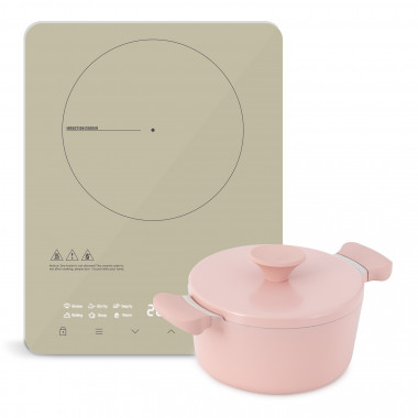 Comprar PACK de cocina portátil - Menaje Olla UMA / Sartén NOA + PRO-PIRAX Placa vitrocerámica de inducción