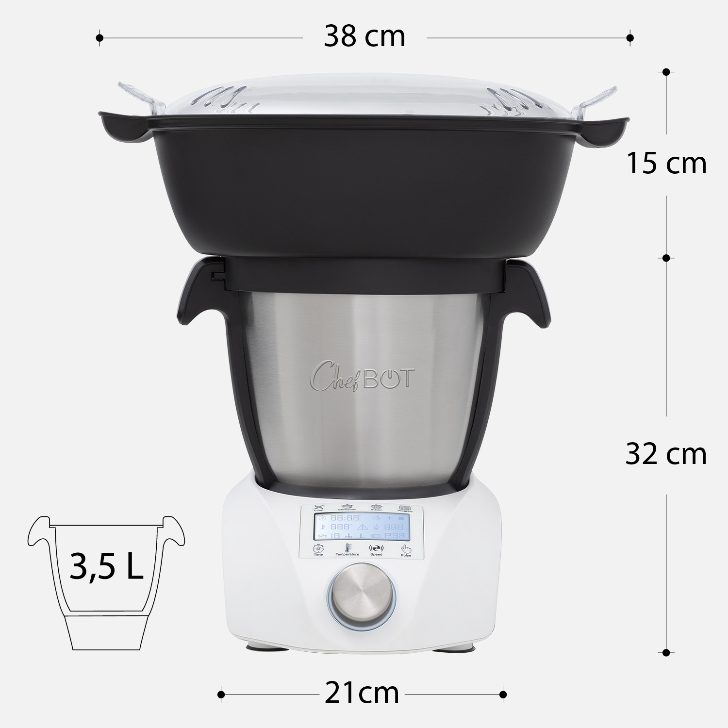 CHEFBOT COMPACT STEAMPRO (con Vaporera) + Recetario ...