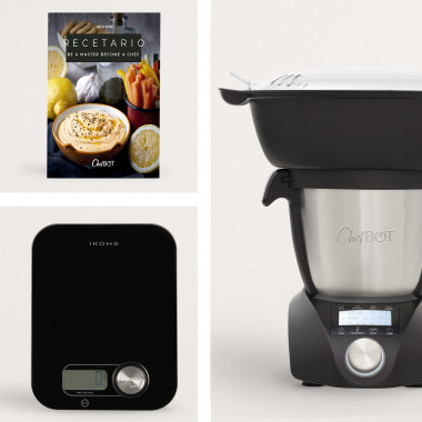 Comprar Pack - PONDUS Báscula + CHEFBOT COMPACT STEAMPRO (con Vaporera) + Recetario