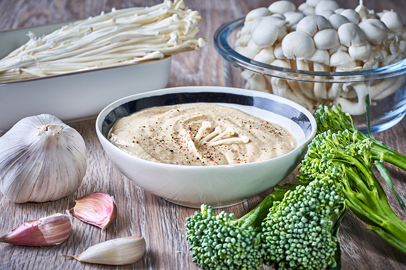 SALSA DE SHIMEJI Y ENOKI Create Recipes Recetas para elaborar con tu Chefbot