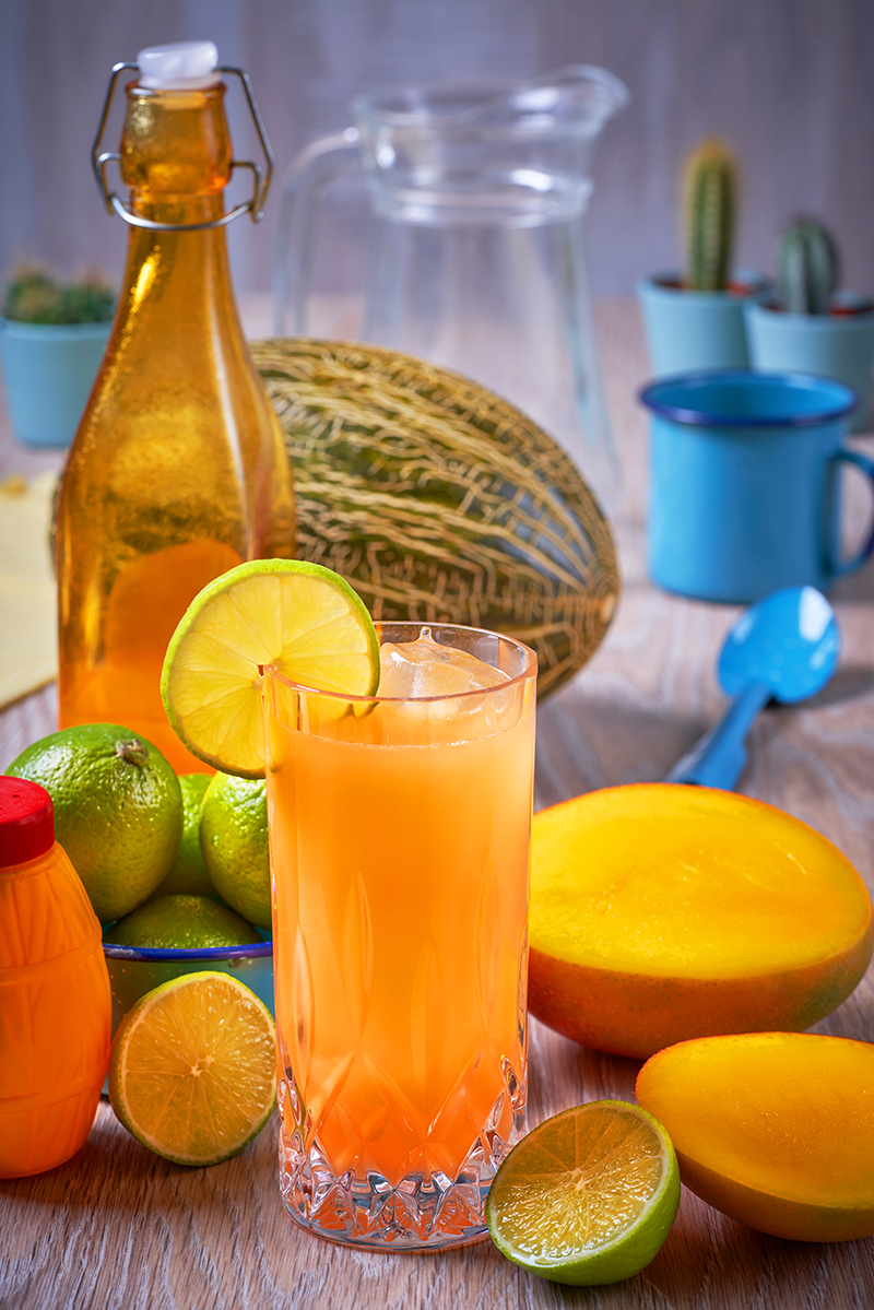 AGUA FRESCA MEXICANA DE MANGO, MELÓN Y LIMA Create Recipes Recetas