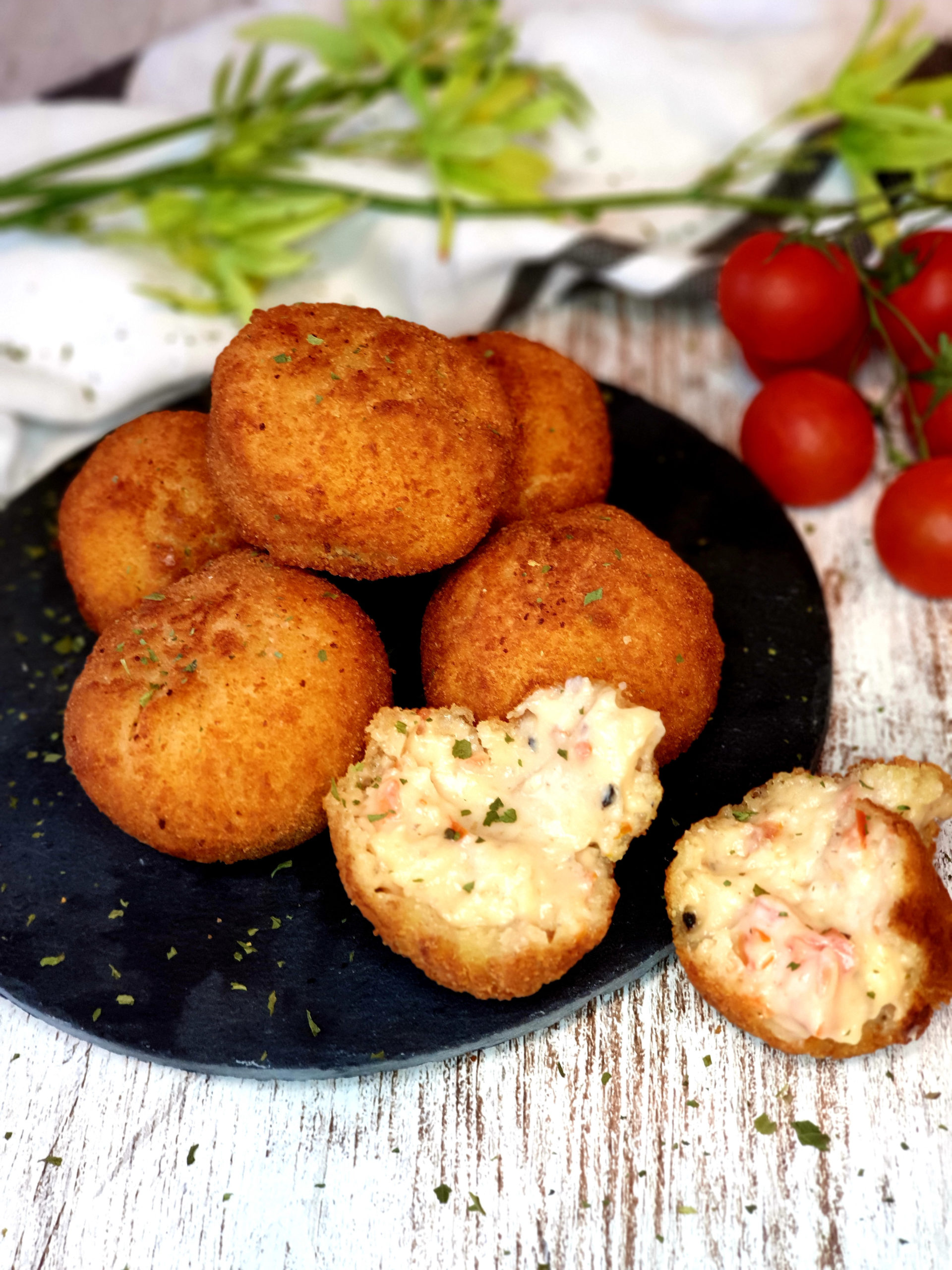 CROQUETAS DE TOMATES CHERRY Y MOZZARELLA Create Recipes Recetas