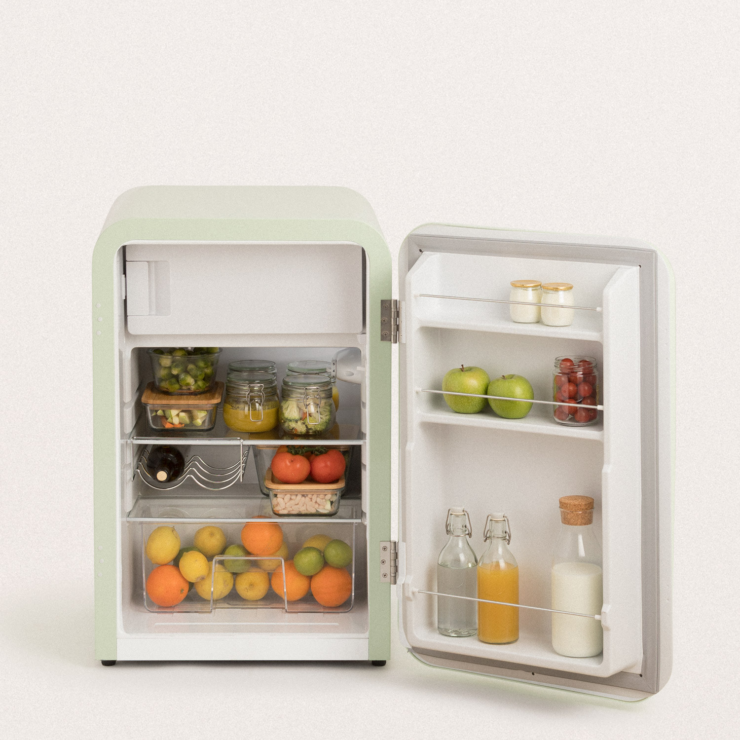 RETRO FRIDGE 83.5 ROSE GOLD Réfrigérateur Create Ikohs