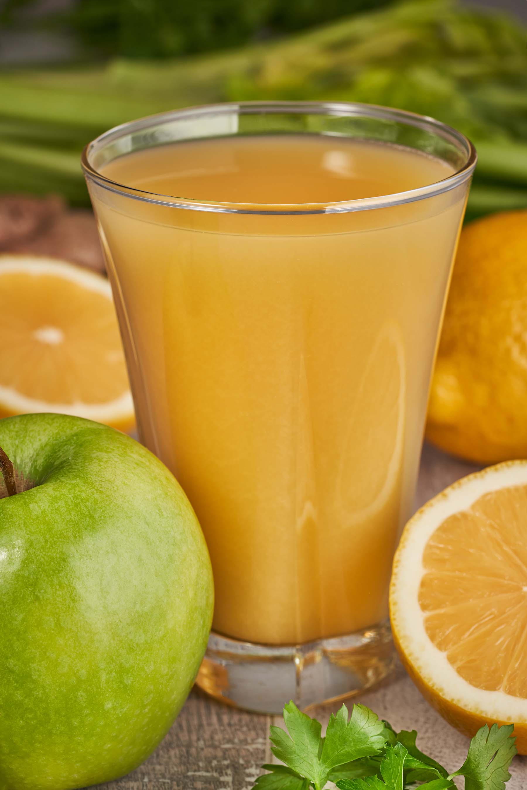 Jus, orange, céleri, orange