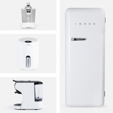 Acquista  Pack - Spremiagrumi ZUMIK +Caffettiera POTTS + Friggitrice IKOFRY HEALTHY TOUCH + RETRO FRIDGE 150 