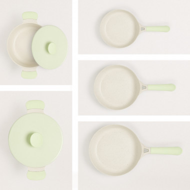 Comprar Trem de cozinha - 2 tachos UMA + 3 frigideira PAN STUDIO