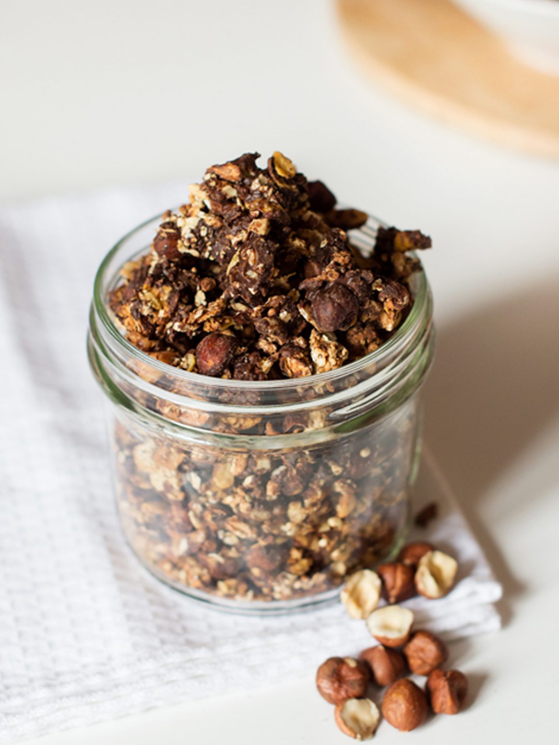 Granola de cacau e avela Create Recipes Receitas para fazer com o