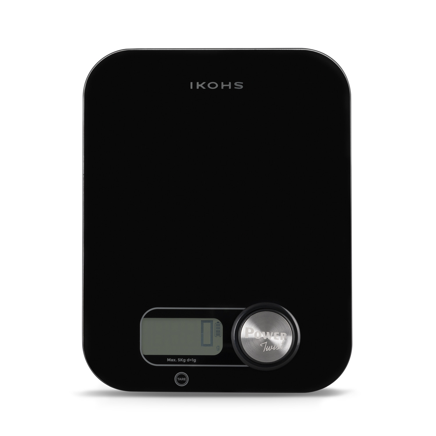 PONDUS BLACK - Kitchen Scale without batteries - IKOHS