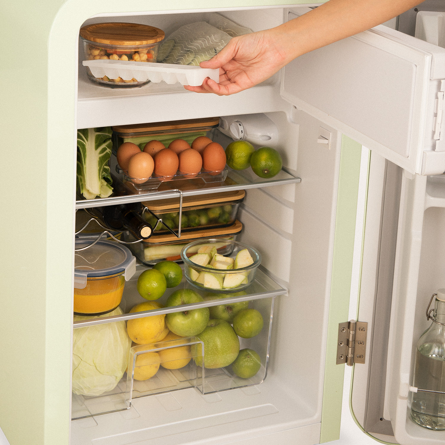 Retro Fridge 83.5 ROSE GOLD Create Ikohs